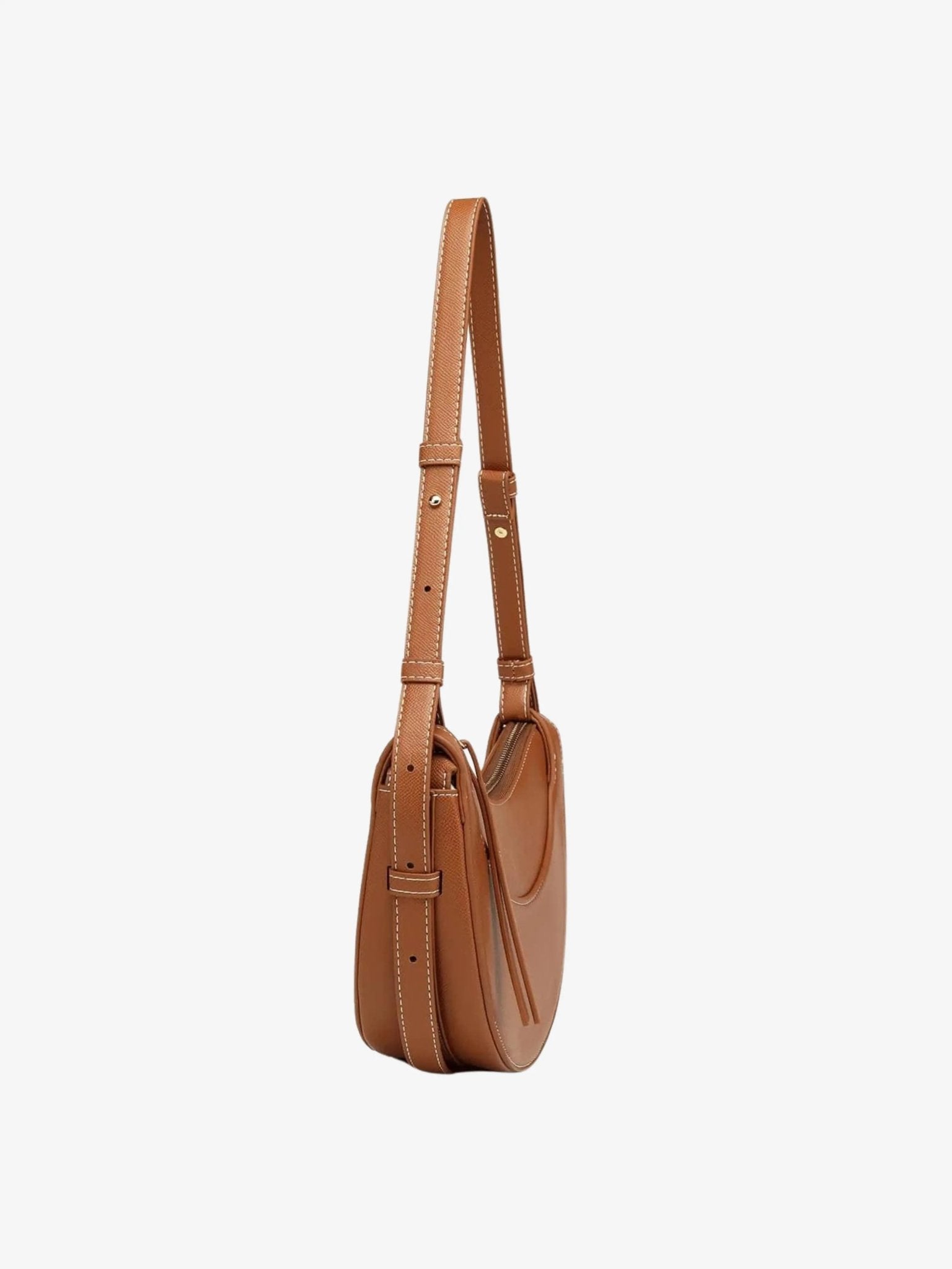 Aria | Tan Saddle Crossbody Bag – Classic & Versatile - in Tan Brown | Arvea Bags