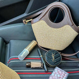 Astrid Woven Bag with Handle – Stylish Everyday Handbag with Textured Design - in White | Arvea Bags