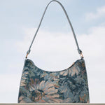 Aurora - Bags Essentials | Iris Artistic Floral Shoulder Bag - in Blue | Arvea Bags