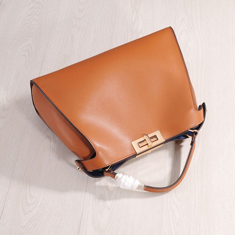 Aurora | Caramel Leather Tote – Sophisticated & Timeless - in Brown | Arvea Bags