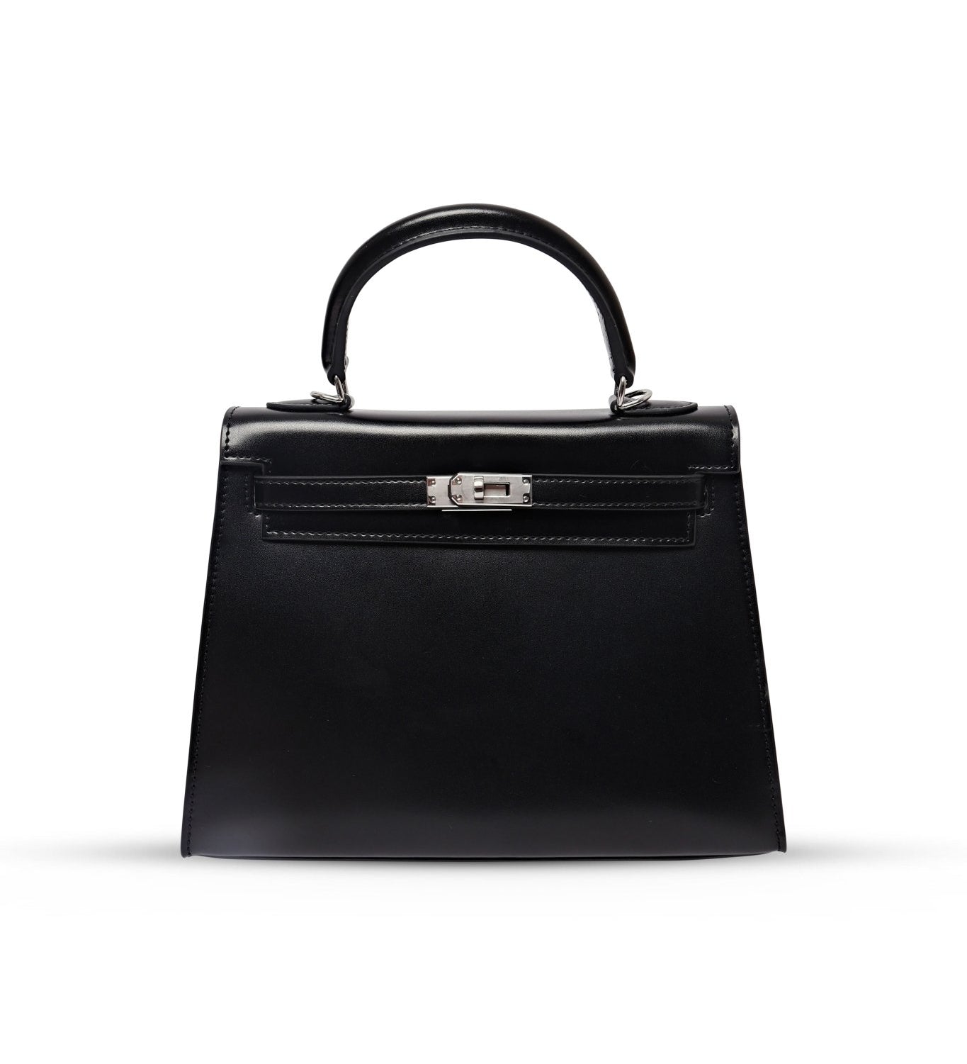 Aurora Classic Women's Black Leather Top Handle Bag – Elegant Full - Grain Handbag UK - in Black | Arvea Bags