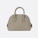 Aurora Dome Mini Handbag – Pebbled Top - Handle Bag with Detachable Strap - in Grey | Arvea Bags
