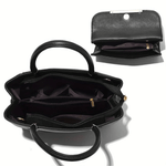 Aurora | Elegant Handbag & Clutch Set – Modern Luxury for Every Occasion - in Black | Arvea Bags