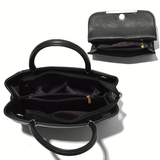 Aurora | Elegant Handbag & Clutch Set – Modern Luxury for Every Occasion - in Black | Arvea Bags