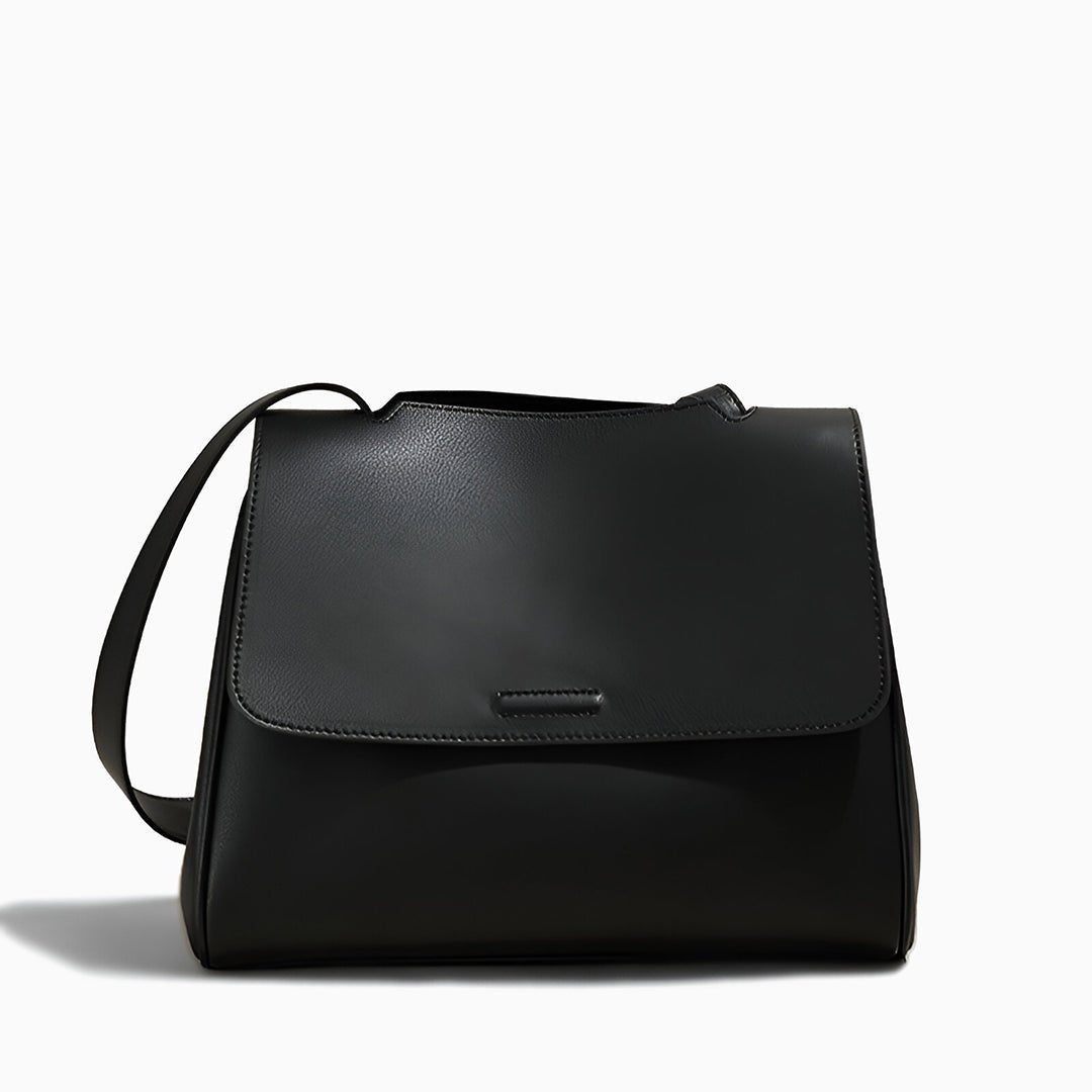 Aurora Leather Crossbody Bag – Women's Minimalist Shoulder Bag in Brown - in Black | Arvea Bags