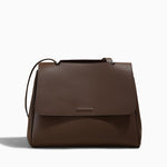 Aurora Leather Crossbody Bag – Women's Minimalist Shoulder Bag in Brown - in Dark Brown | Arvea Bags