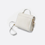 Aurora Signature Trapeze Bag – Structured Handbag with Turn - Lock Closure - in Ivory | Arvea Bags