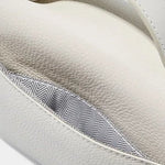 Aurora Signature Trapeze Bag – Structured Handbag with Turn - Lock Closure - in Ivory | Arvea Bags