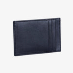 Ava | Black Woven Leather Cardholder – Sleek & Minimalist - in Black | Arvea Bags