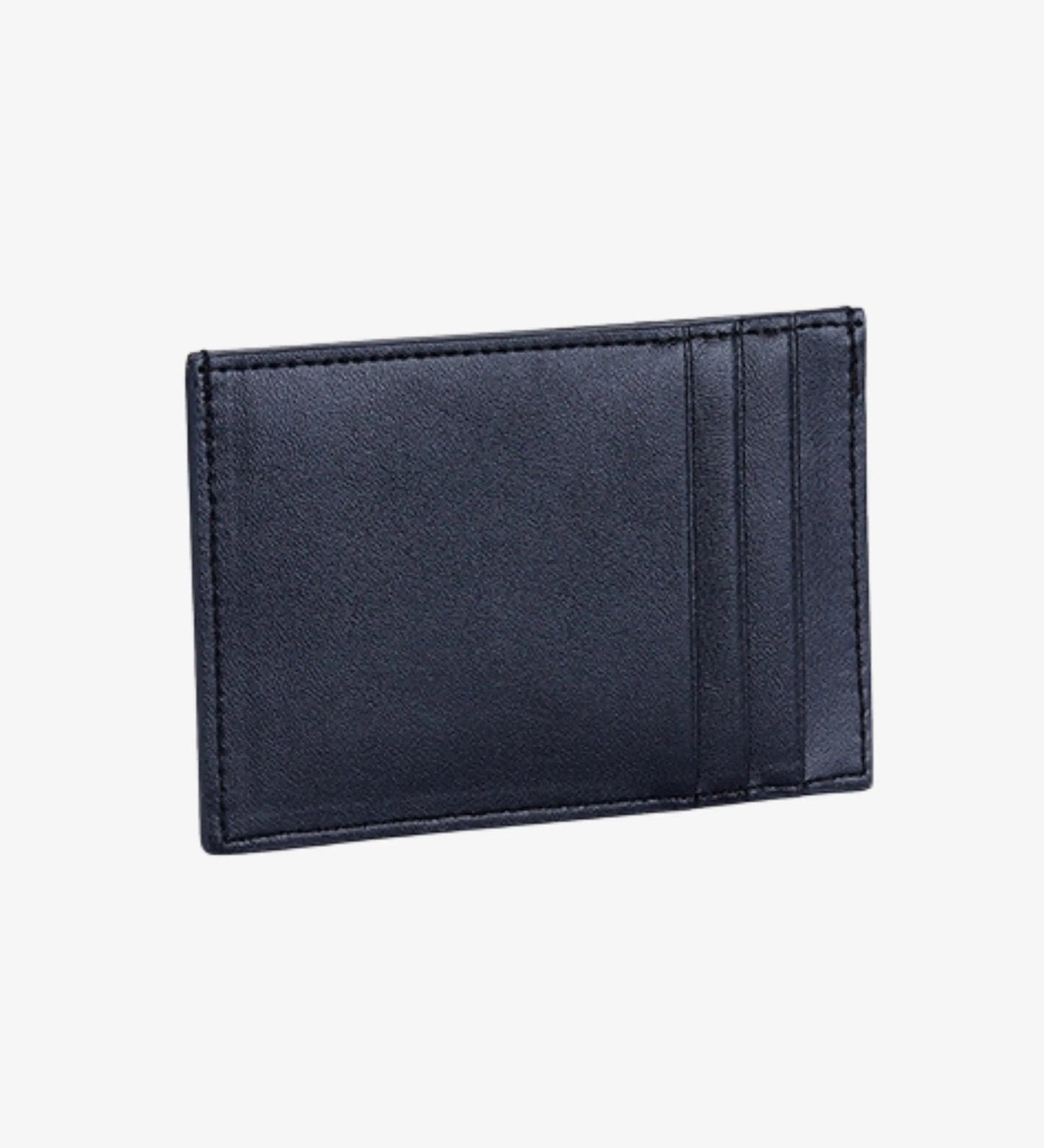 Ava | Black Woven Leather Cardholder – Sleek & Minimalist - in Black | Arvea Bags