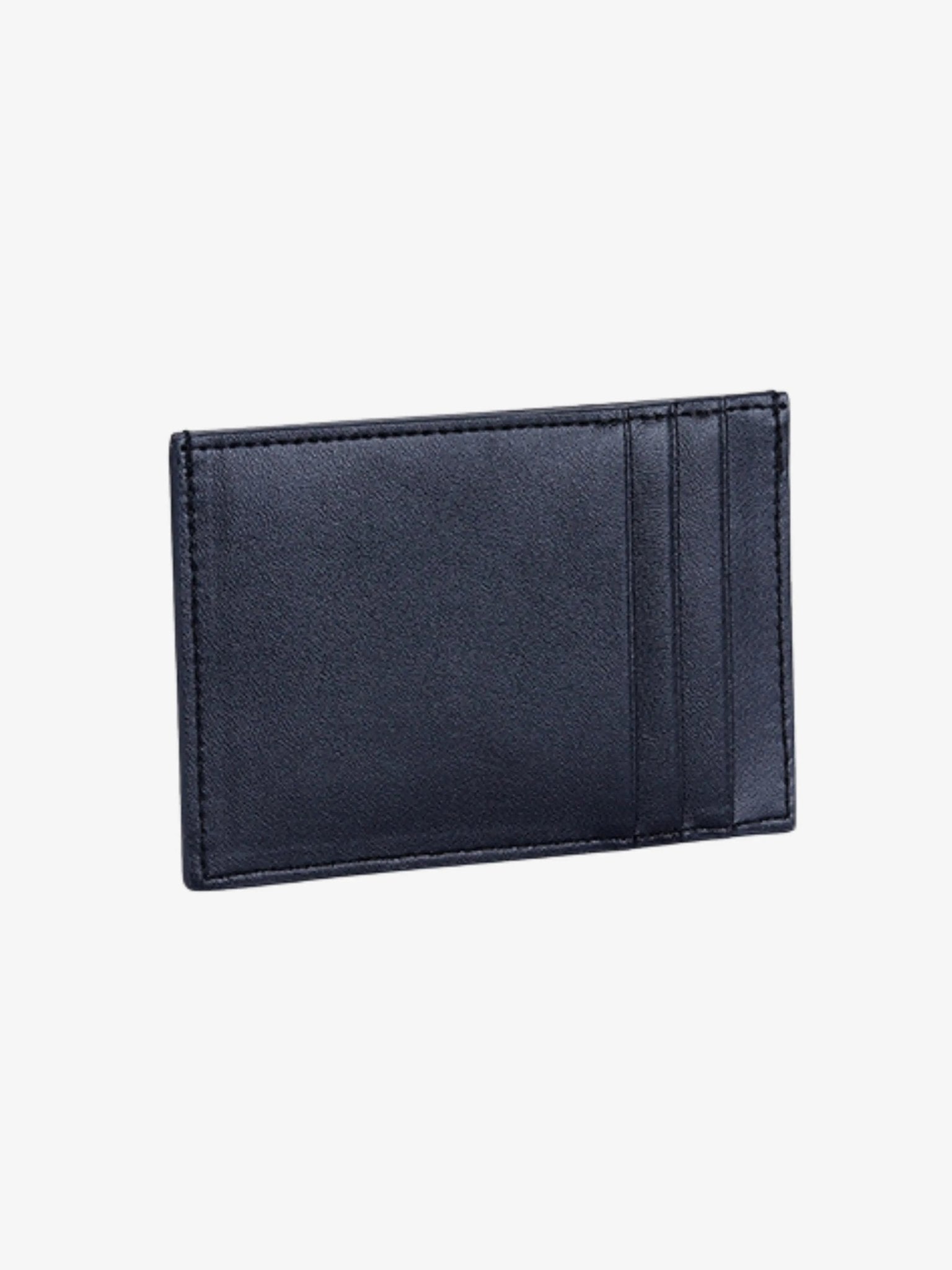 Ava | Black Woven Leather Cardholder – Sleek & Minimalist - in Black | Arvea Bags