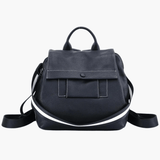 Ava | Modern Taupe Leather Backpack – Effortless Elegance - in Black | Arvea Bags