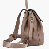 Ava | Modern Taupe Leather Backpack – Effortless Elegance - in Red | Arvea Bags