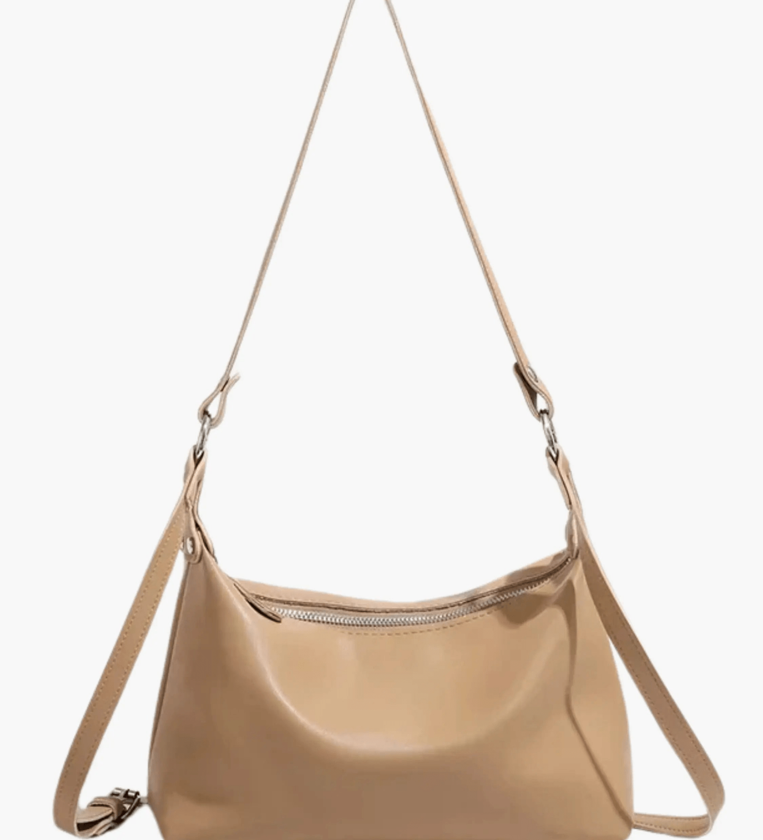 Avaris | Luxe Sky Blue Leather Crossbody Bag – Sleek & Versatile - in Khaki | Arvea Bags