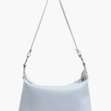 Avaris | Luxe Sky Blue Leather Crossbody Bag – Sleek & Versatile - in Light Blue | Arvea Bags