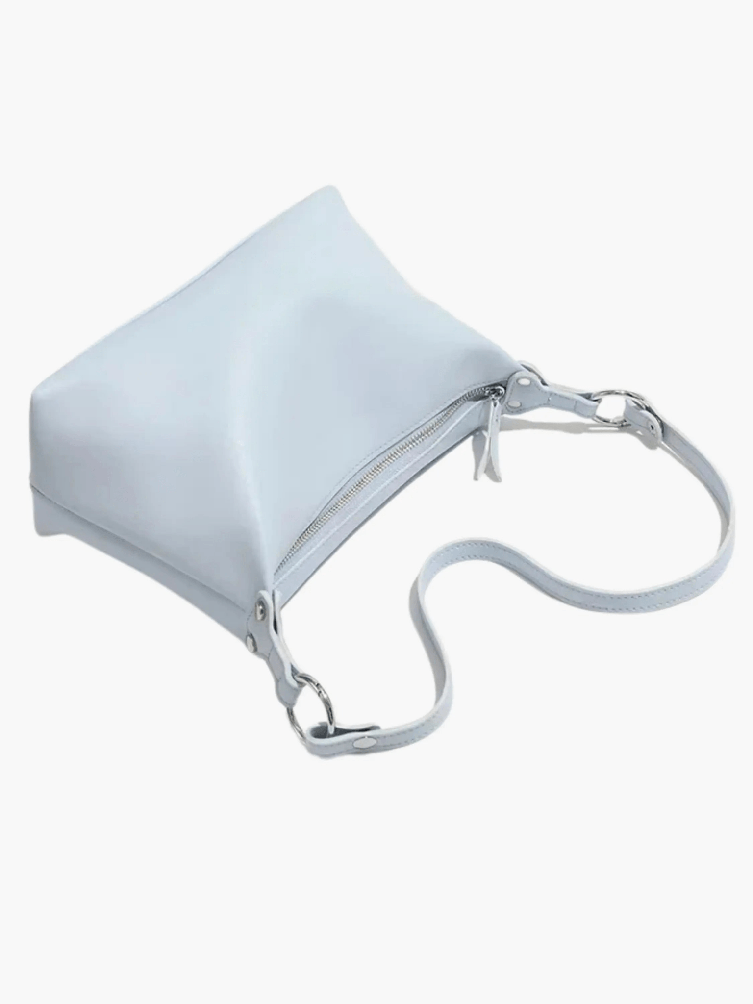 Avaris | Luxe Sky Blue Leather Crossbody Bag – Sleek & Versatile - in Light Blue | Arvea Bags