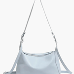 Avaris | Luxe Sky Blue Leather Crossbody Bag – Sleek & Versatile - in Light Blue | Arvea Bags