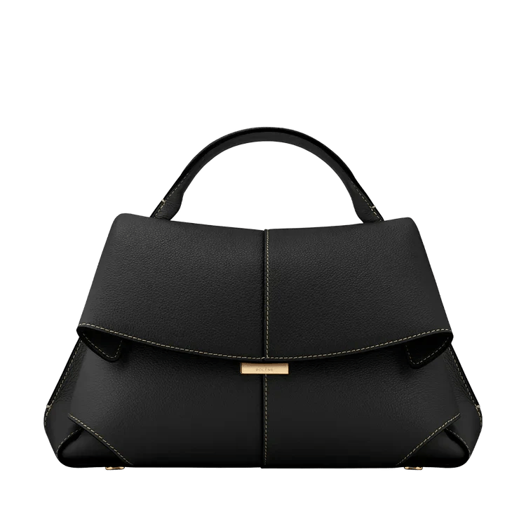 Aveline Luxury Leather Handbag – Timeless Elegance Meets Modern Sophistication - in Black | Arvea Bags