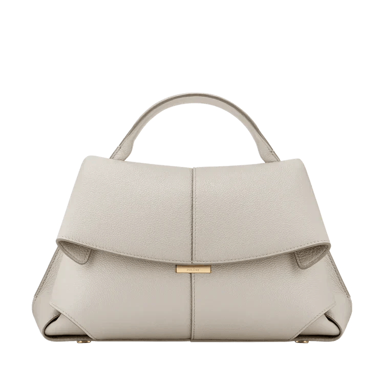 Aveline Luxury Leather Handbag – Timeless Elegance Meets Modern Sophistication - in Chalk | Arvea Bags