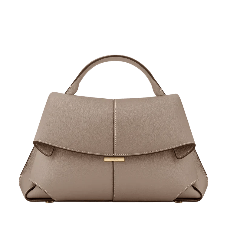 Aveline Luxury Leather Handbag – Timeless Elegance Meets Modern Sophistication - in Taupe | Arvea Bags