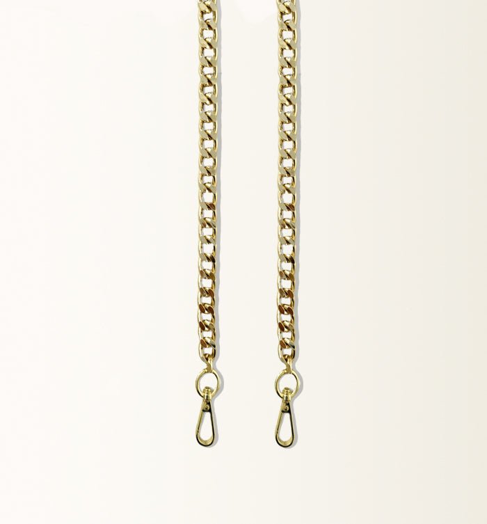 Azariah | Elegant Gold Chain Strap – Luxe & Versatile Accessory - in Gold | Arvea Bags