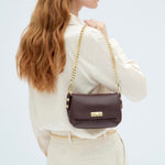 Azariah | Elegant Gold Chain Strap – Luxe & Versatile Accessory - in Gold | Arvea Bags