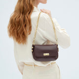 Azariah | Elegant Gold Chain Strap – Luxe & Versatile Accessory - in Gold | Arvea Bags