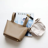 Azrielle | Premium Vegan Leather Litchi Grain Buckle Bag with Top Handle & Inner Pouch - in Yellow | Arvea Bags