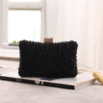 Beaded Clutch – Vintage Crystal Evening Bag - in Black | Arvea Bags