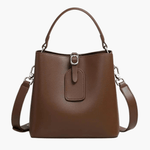 Bella | Classic Leather Tote Bag – Elegant & Functional for Every Occasion - in Brown | Arvea Bags