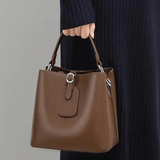 Bella | Classic Leather Tote Bag – Elegant & Functional for Every Occasion - in Brown | Arvea Bags