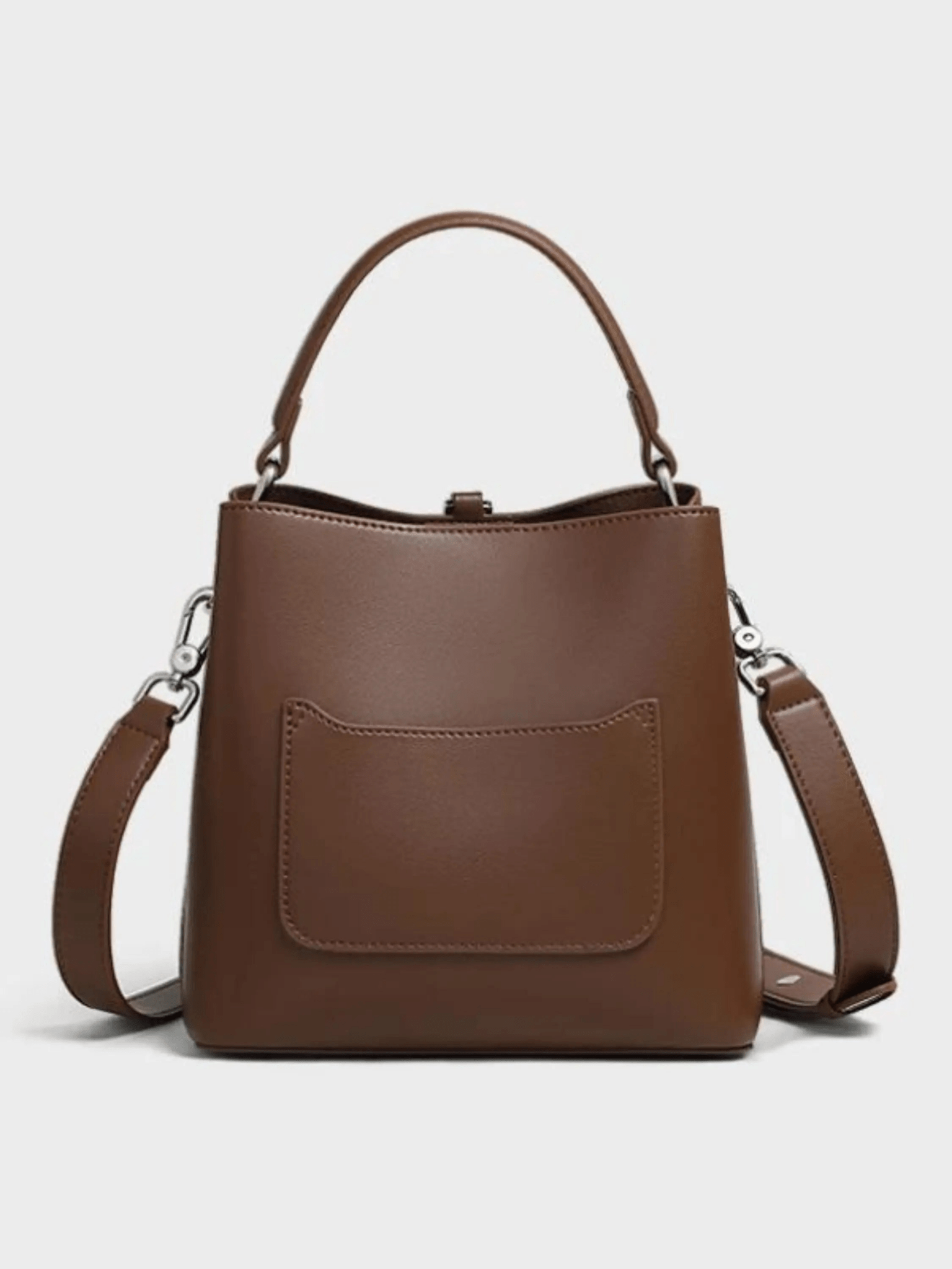 Bella | Classic Leather Tote Bag – Elegant & Functional for Every Occasion - in Brown | Arvea Bags