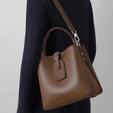 Bella | Classic Leather Tote Bag – Elegant & Functional for Every Occasion - in Brown | Arvea Bags