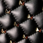 Black Studded Leather Handbag – Rock Chic Meets Luxury - in Black | Arvea Bags