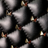 Black Studded Leather Handbag – Rock Chic Meets Luxury - in Black | Arvea Bags