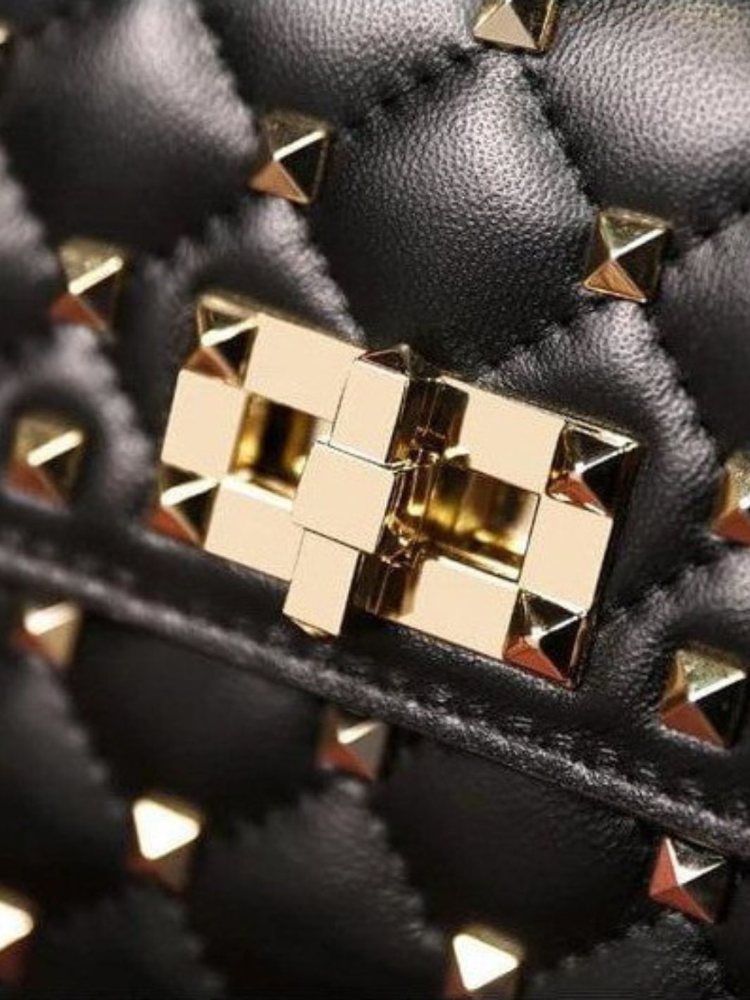 Black Studded Leather Handbag – Rock Chic Meets Luxury - in Black | Arvea Bags