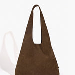Boheemse | Suede Fringe Hobo Bag – A Statement of Bohemian Elegance - in Dark Brown | Arvea Bags