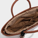 Boho Chic Woven Tote Bag for Women – Dual Handle Design - in Black | Arvea Bags