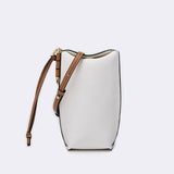Briselle | Leather Crossbody Bag – Elegant Simplicity & Modern Charm - in Light Beige | Arvea Bags