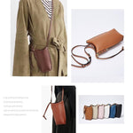 Briselle | Leather Crossbody Bag – Elegant Simplicity & Modern Charm - in Light Beige | Arvea Bags