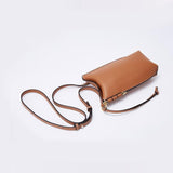 Briselle | Leather Crossbody Bag – Elegant Simplicity & Modern Charm - in Light Beige | Arvea Bags