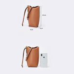 Briselle | Leather Crossbody Bag – Elegant Simplicity & Modern Charm - in Light Beige | Arvea Bags