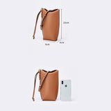 Briselle | Leather Crossbody Bag – Elegant Simplicity & Modern Charm - in Light Beige | Arvea Bags