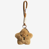 Brivana | Fuzzy Star Plush Bag Charm – Cozy, Cute & Playful - in Beige | Arvea Bags