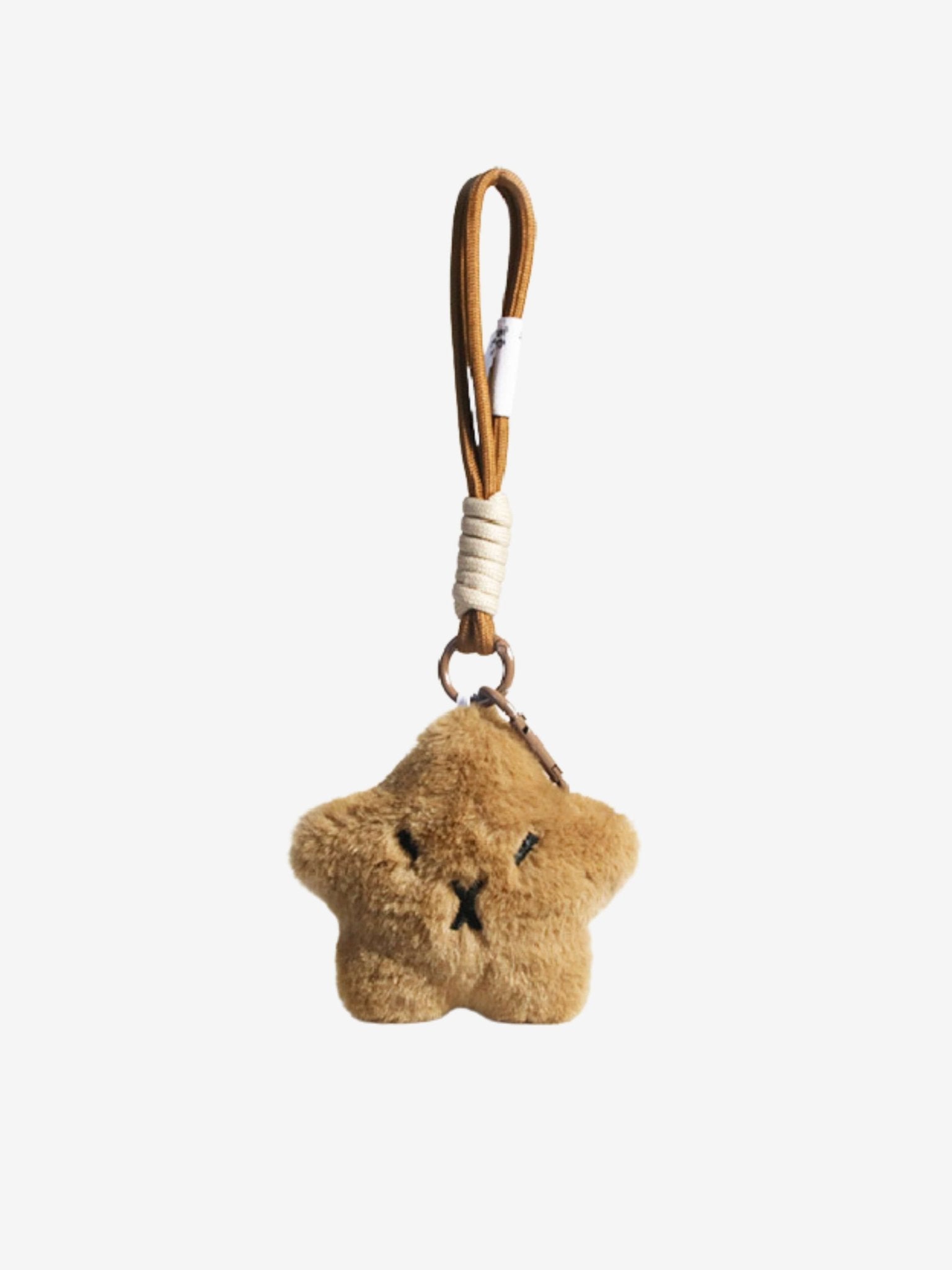 Brivana | Fuzzy Star Plush Bag Charm – Cozy, Cute & Playful - in Beige | Arvea Bags