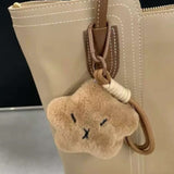 Brivana | Fuzzy Star Plush Bag Charm – Cozy, Cute & Playful - in Beige | Arvea Bags