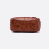 Brown Distressed Faux Leather Hobo Bag - Slouchy & Spacious - in Light Brown | Arvea Bags