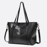 Brown Leather Tote Bag – Classic Elegance Meets Everyday Practicality - in Black | Arvea Bags