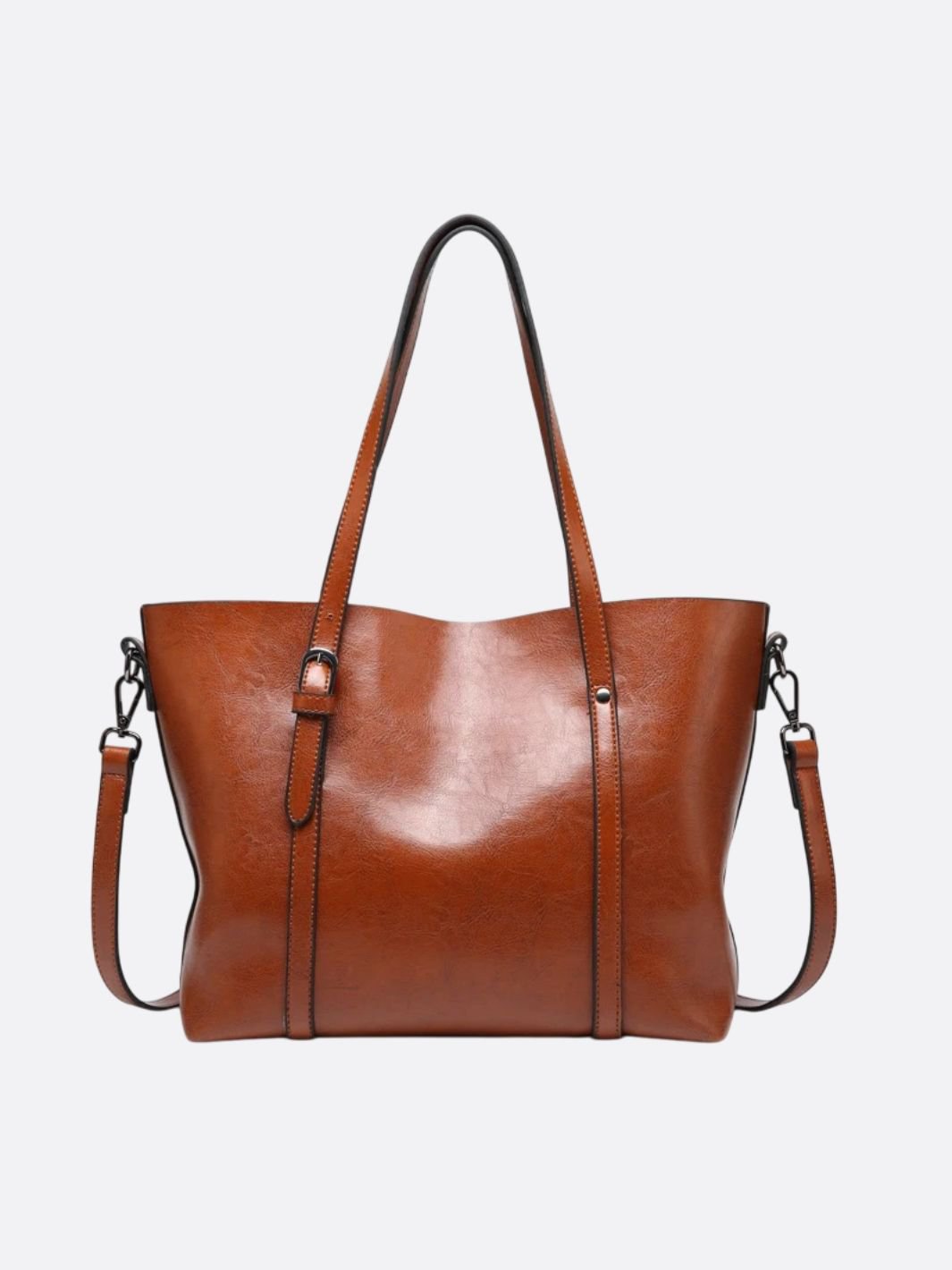 Brown Leather Tote Bag – Classic Elegance Meets Everyday Practicality - in Camel | Arvea Bags