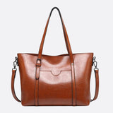 Brown Leather Tote Bag – Classic Elegance Meets Everyday Practicality - in Camel | Arvea Bags